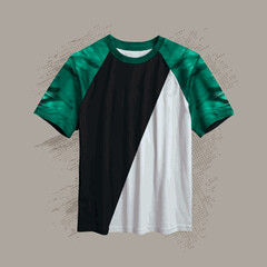 Poster - DESIGN OF T-SHIRT (GREEN SLEEVE) 