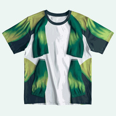 Wall Mural - DESIGN OF T-SHIRT (GREEN SLEEVE) 