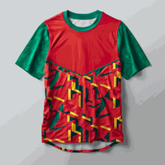 Wall Mural - DESIGN OF T-SHIRT (GREEN SLEEVE) 