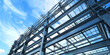 Structure of steel for building construction on sky background, A Deep Dive into the Architecture of Skyward Structures