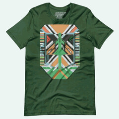 Wall Mural - DESIGN OF T-SHIRT (GREEN SLEEVE) 