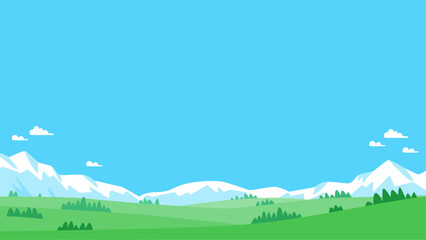 mountain range and plateau landscape