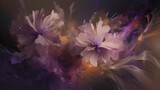 Fototapeta Kwiaty - dark soft abstract floral background