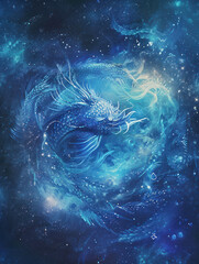 Wall Mural - Zodiac stars universum univers cancer