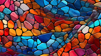 Stained glass mosaic gem abstract graphic poster web page PPT background