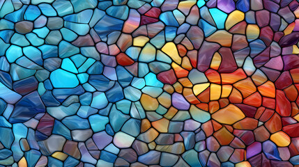 Stained glass mosaic gem abstract graphic poster web page PPT background