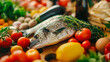Zoomed in shot of a grocery list focused on Mediterranean diet ingredients promoting longevity and health
