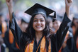 Indian student expresses the joy of graduating from school university
