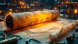 Ancient Scroll Illuminated in Medieval Laboratory Reveals Blueprints for Architectural Grandeur