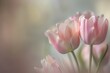 Gentle pink tulips with subtle textures
