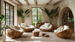 White, Organic home interior design