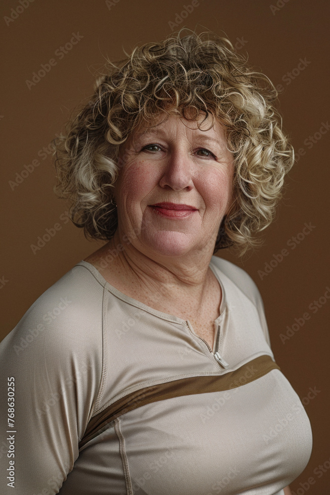 Mature trans woman in sports outfit portrait Stock Photo | Adobe Stock