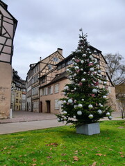 Canvas Print - La petite ville alsacienne de Colmar à Noël