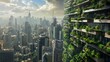 Towering Building Covered in Lush Plants