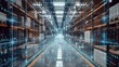 Futuristic Warehouse System Integrating Digital Technology