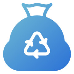 Sticker - trash bag icon