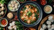 Vietnamese beef noodle soup. Generative AI
