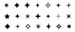 © stoker - Star icon collection. Different star shapes. Black stars icon set.  Sparkle star icon set. Vector illustration