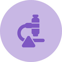 Sticker - Microscope Vector Icon