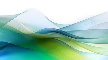 Digital technology green and blue wave abstract graphic poster web page PPT background