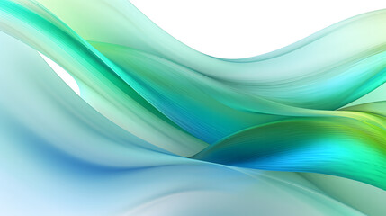 Digital technology green and blue wave abstract graphic poster web page PPT background