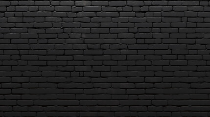 Wall Mural - Black brick wall texture background. Black brick wall texture background. Black brick wall background