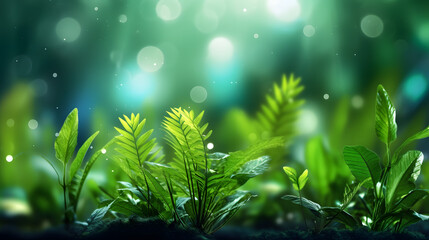 spring green plant grassland landscape abstract graphic poster web page PPT background