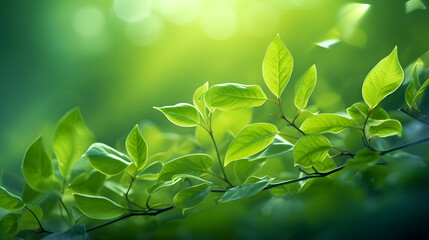spring green plant leaves landscape abstract graphic poster web page PPT background