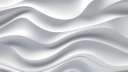Wall Mural - Digital white wave curve sculpture abstract graphic poster web page PPT background