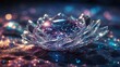 Abstract background with crystals. Shine. Space.