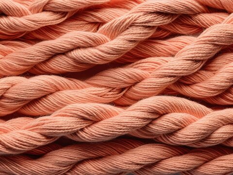 Seamless background of peach knitted wool fabric. Realistic image for backgrounds