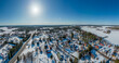 Paavola village in winter