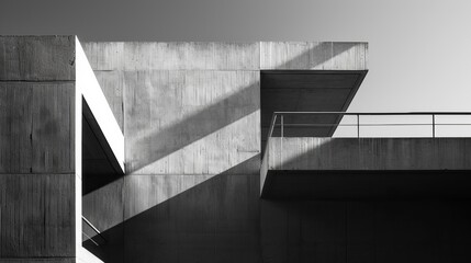 Wall Mural - Architectural Abstraction: Abstract architectural elements into minimalist light shapes that evoke the essence of buildings and structures.