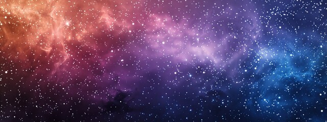 Wall Mural - enchantment of a starry night sky with a split background showcasing pastel shades of indigo, midnig