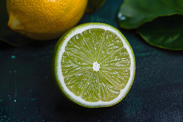 Sticker - Lime, citrus, fruit slice, lemon