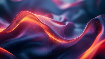 Abstract three dimensional color waves background.