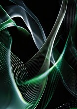 Green Black Abstract Presentation Background