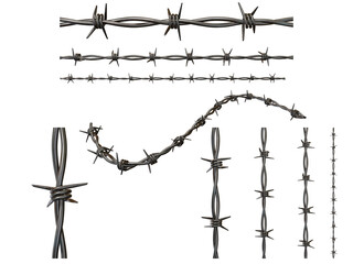 Barbed wire texture stock image