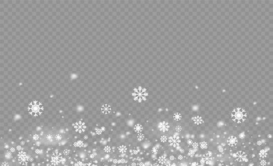 Wall Mural - snow and wind on a transparent background. white gradient decorative element.vector illustration. wi