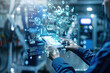 © pilipphoto - Industry engineer in factory using smart tablet device to control networking for auto industry. Smart industry 4.0 technology concept