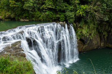 Sticker - Shifen Waterfall nature landscape of Taiwan