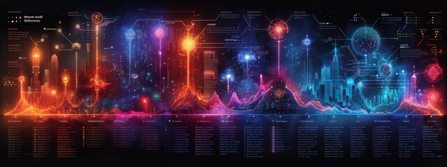 Poster - infographic comparing different blockchain platforms, highlighting their strengths, weaknesses, and use cases.