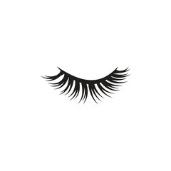 Canvas Print - eyelashes icon vector