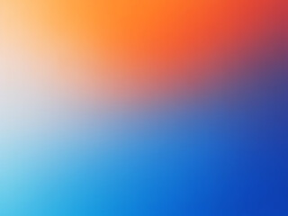 White blue, orange blurred gradient on dark grainy background