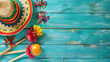 Eyecatching Mexican elements on the floor