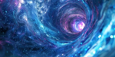 Wall Mural - illustration of space portal, sci-fi, galaxies, space, background, wallpaper.