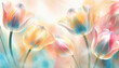 Piękne wiosenne tulipany, tapeta generative ai