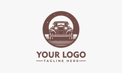 Wall Mural - Vintage Car Logo Vector Car Classic Car Emblem Design for Automotive Business