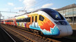 Intercity Train Painted in Graffiti Art By Vandals Photo In Motion