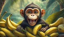 Monkey Among Bananas